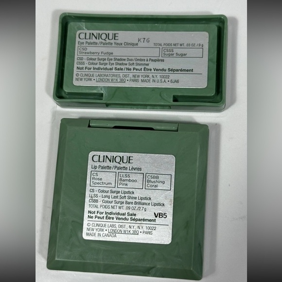 CLINIQUE Lip Palette Rose Spectrum Bamboo Pink Blushing Coral - & Eye Palette - Picture 5 of 5